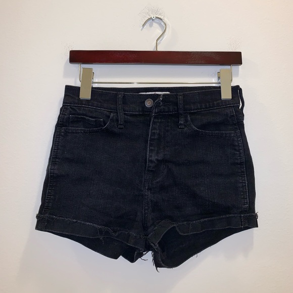 Hollister Black Jean Shorts size 26 - Picture 2 of 9